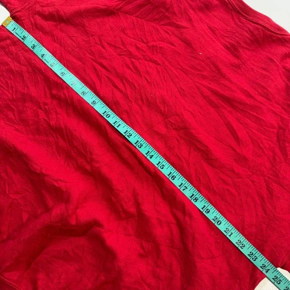 Y2K Oversized Boxy Red Grey Stussy Streetwear Sweater - Picture 7 of 7